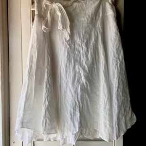 white asymmetrical fairy skirt